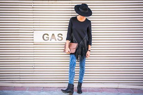 OUTFITS, maje, leather fringes, bohochic, hats, mercules, anillos vintage circo jewellry, aristocrazy, daniel wellington, botines cowboy, zara, pitillo mango,  cristina blanco, guia de estilo, guiadestilo, spanish fashion blog