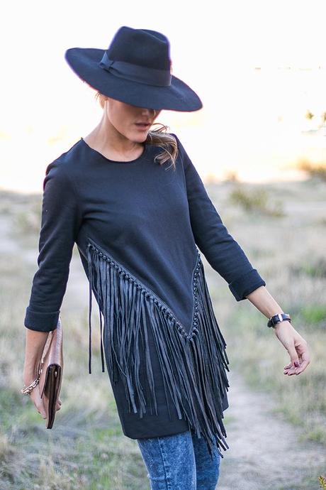 OUTFITS, maje, leather fringes, bohochic, hats, mercules, anillos vintage circo jewellry, aristocrazy, daniel wellington, botines cowboy, zara, pitillo mango,  cristina blanco, guia de estilo, guiadestilo, spanish fashion blog