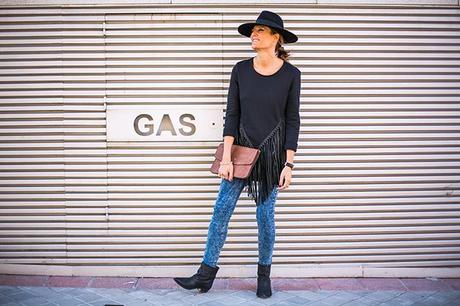 OUTFITS, maje, leather fringes, bohochic, hats, mercules, anillos vintage circo jewellry, aristocrazy, daniel wellington, botines cowboy, zara, pitillo mango,  cristina blanco, guia de estilo, guiadestilo, spanish fashion blog