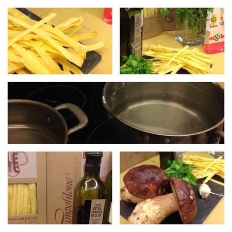 Parpadelle con boletus edulis en Hoy Corazón