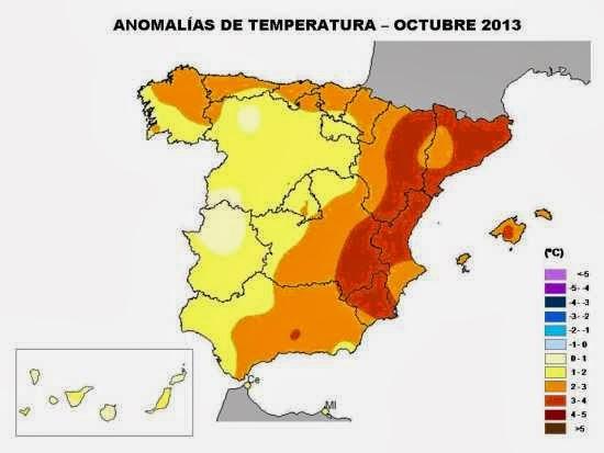 El Octubre más cálido en el Ap. de Granada desde que se tienen registros