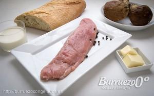 ingredientes-receta solomillo salsa boletus