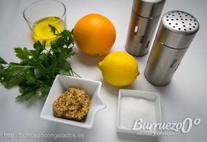 Ingredientes para hacer una salsa cítrica