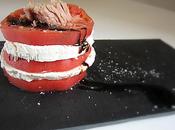 Milhojas queso fresco tomate