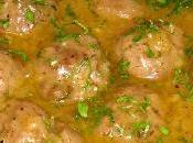 Albóndigas vino blanco