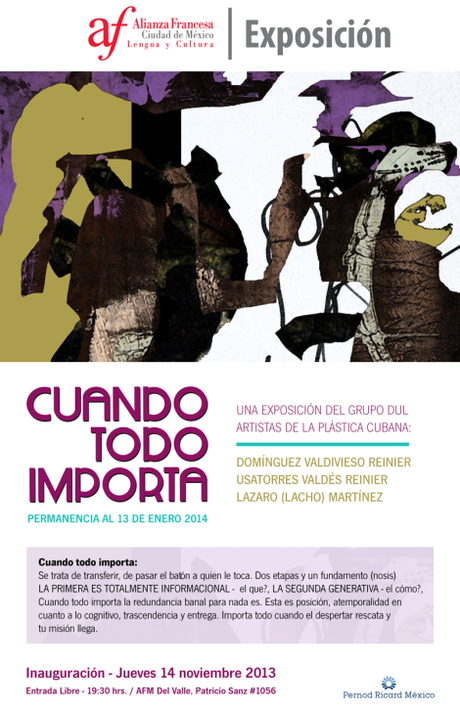 Artistas de la Plástica Cubana llegan a la AFM Del Valle con la Exposición “Cuando todo importa” CUANDO_TODO_IMPORTA_WEB