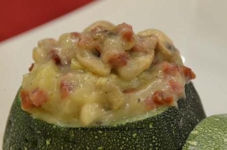 Calabacines redondos rellenos – Paso a paso
