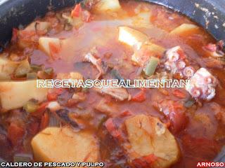 CALDERO DE PESCADO Y PULPO