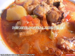 CALDERO DE PESCADO Y PULPO