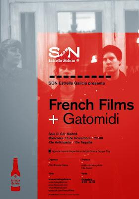 SON Estrella Galicia: French Films + Gatomidi en Madrid (13.Nov.2013)