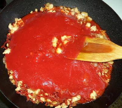 Macarrones de Espelta con Chorizo y Pollo