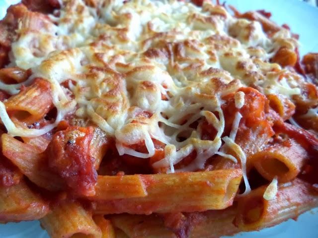 Macarrones de Espelta con Chorizo y Pollo