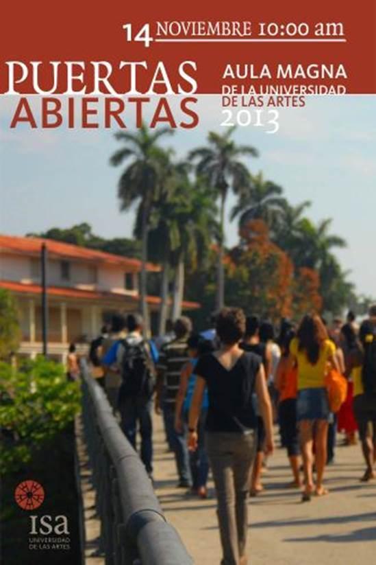 Universidad de las Artes convoca a sus Puertas Abiertas