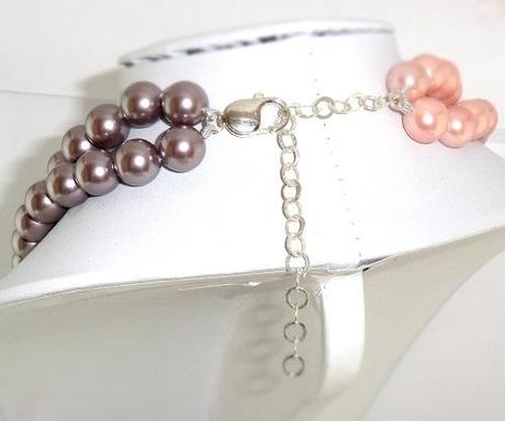 Un Collar como el de Isasaweis. Joyería de Plata Online Detalle del cierre en Mosquetón y alargador en Plata de Ley. Collar de Perla de Cristal - Joyería de Plata Online El Rincón de Mis Alhajas