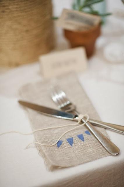 Tutorial: Estampa las servilletas de tu boda