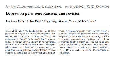 Depresión Perimenopáusica - Sesma y col.