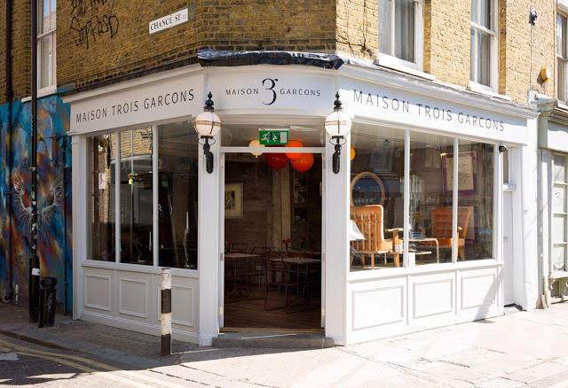 Maison Trois Garcons, en Londres: Posiblemente el local más bonito que he visto