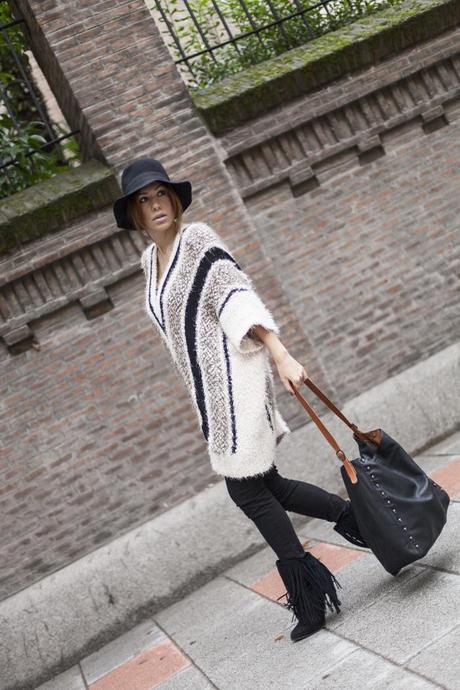 street style barbara crespo the corner shop maxi sweater fashion blogger outfit