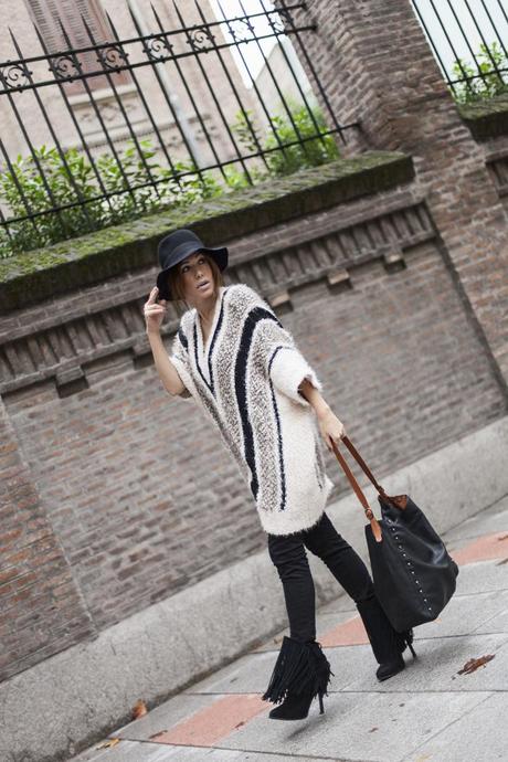 street style barbara crespo the corner shop maxi sweater fashion blogger outfit