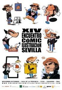 Cartel y fechas del XIV Encuentro Cómic de la Ilustración de Sevilla XIV Encuentro Cómic de la Ilustración de Sevilla