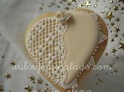 Galletas decoradas blanco oro!