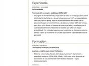 Plantilla currículum para ingeniería electrónica