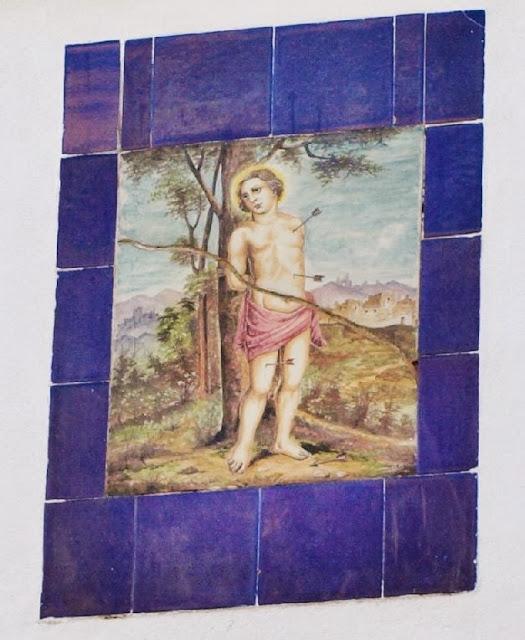 El martirio de San Sebastián, en la Calle Montevideo.