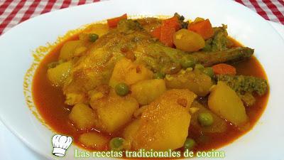 receta fácil de guisado de conejo