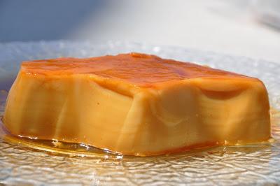 Flan De Turrón De Almendras