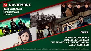 ¿Quieres ver este jueves a Ocean Colour Scene, Supersubmarina, Bombay Bicycle Club, Carla Morrison y The Strypes?