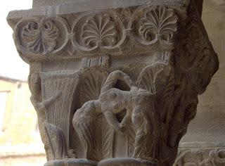 Bailarinas contorsionistas en el Arte Románico