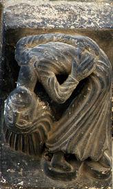 Bailarinas contorsionistas en el Arte Románico