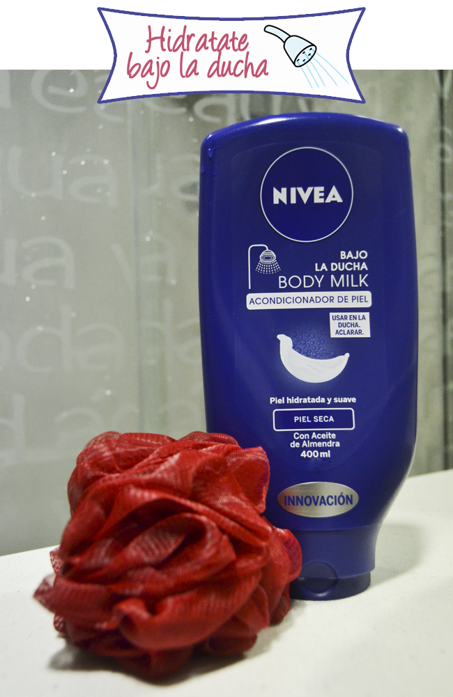 Hidratar piel bajo ducha Nivea