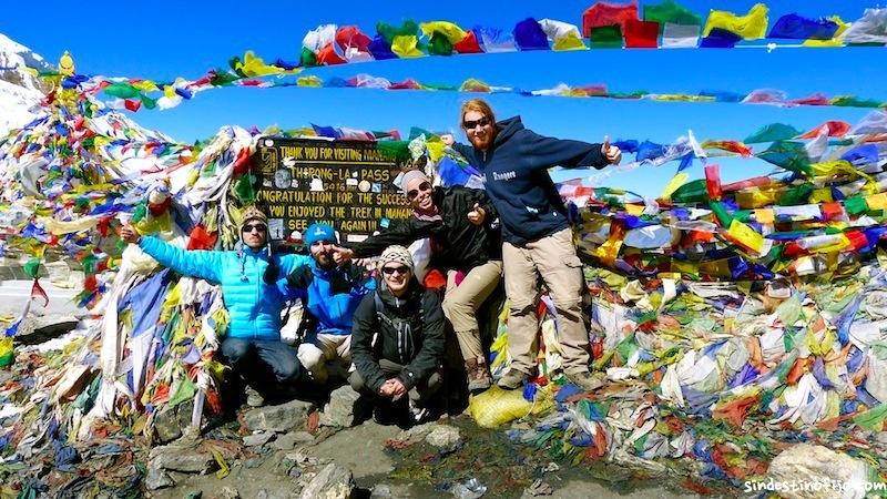 El equipazo el el Thorung Pass