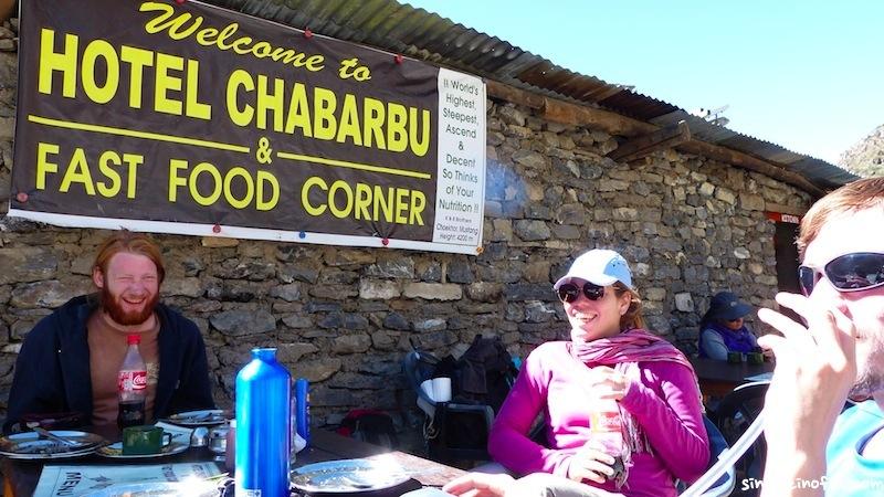 Comiendo después del pase... relax