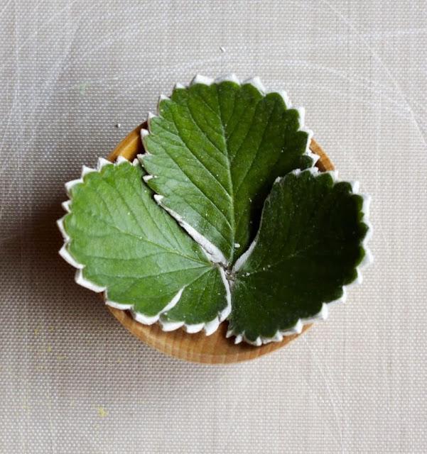 DIY.....CENTROS DE MESA CON HOJAS Y ARCILLA