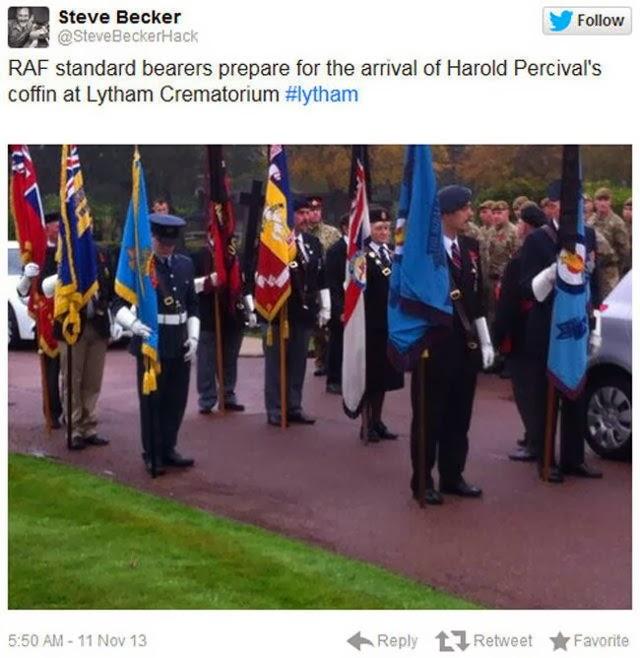 funeral Harold Jellicoe Percival veterano guerra mundial