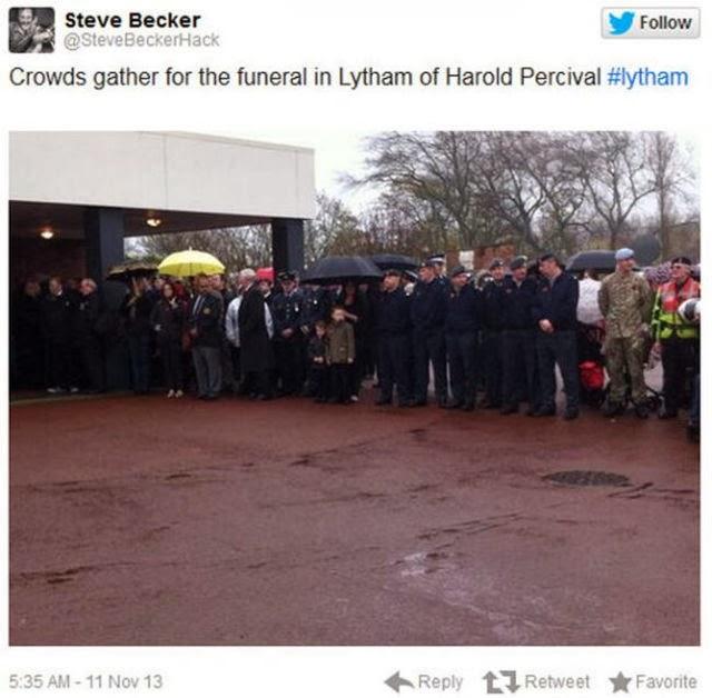 funeral Harold Jellicoe Percival veterano guerra mundial