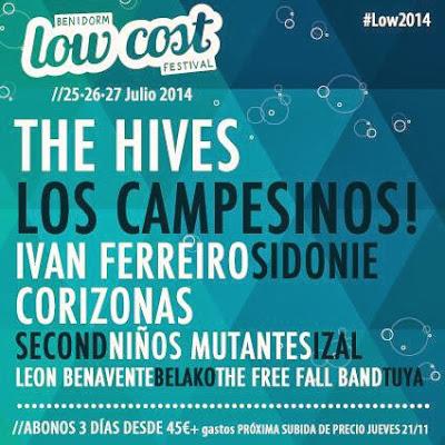 Low Cost 2014: The Hives, Los Campesinos!, Sidonie, León Benavente, TUYA...