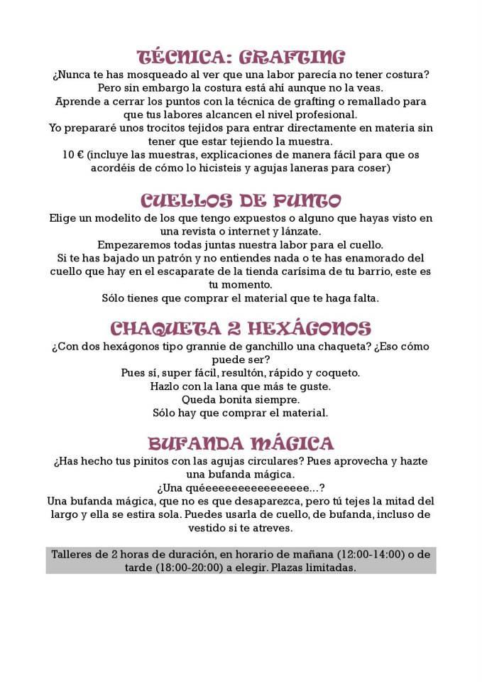 Talleres en el Síndrome Lanar