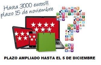 la Comunidad de Madrid acaba de informar de que amplía el plazo hasta el próximo 2 de diciembre para presentar solicitudes a laSubvención para los gastos que realicen las Pymes madrileñas en Formación de Marketing Digital, Posicionamiento SEO SEM y Comercio Electrónico.
