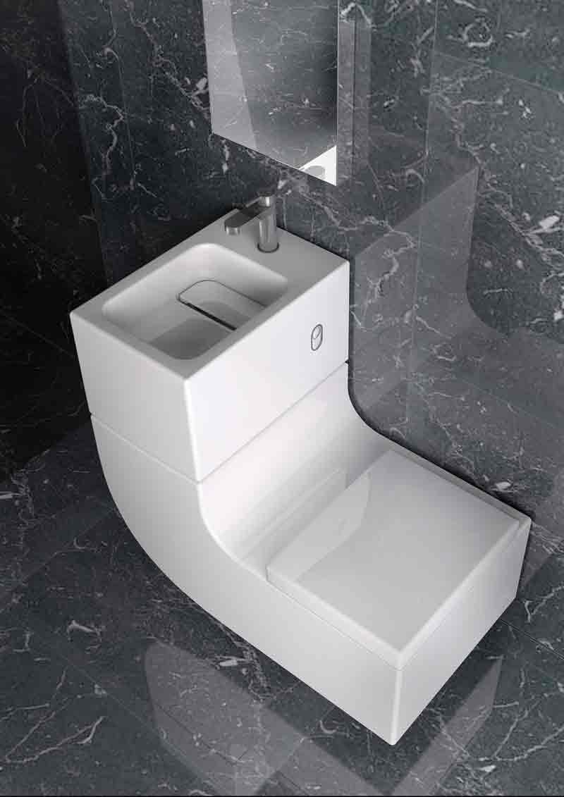 Lavabo + inodoro en una sola pieza