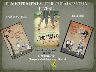 Charla sobre el Misterio en la literatura infantil y juvenil