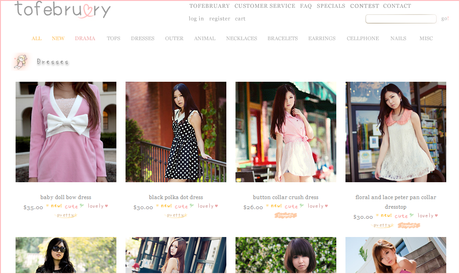 To February? Tienda on-line!