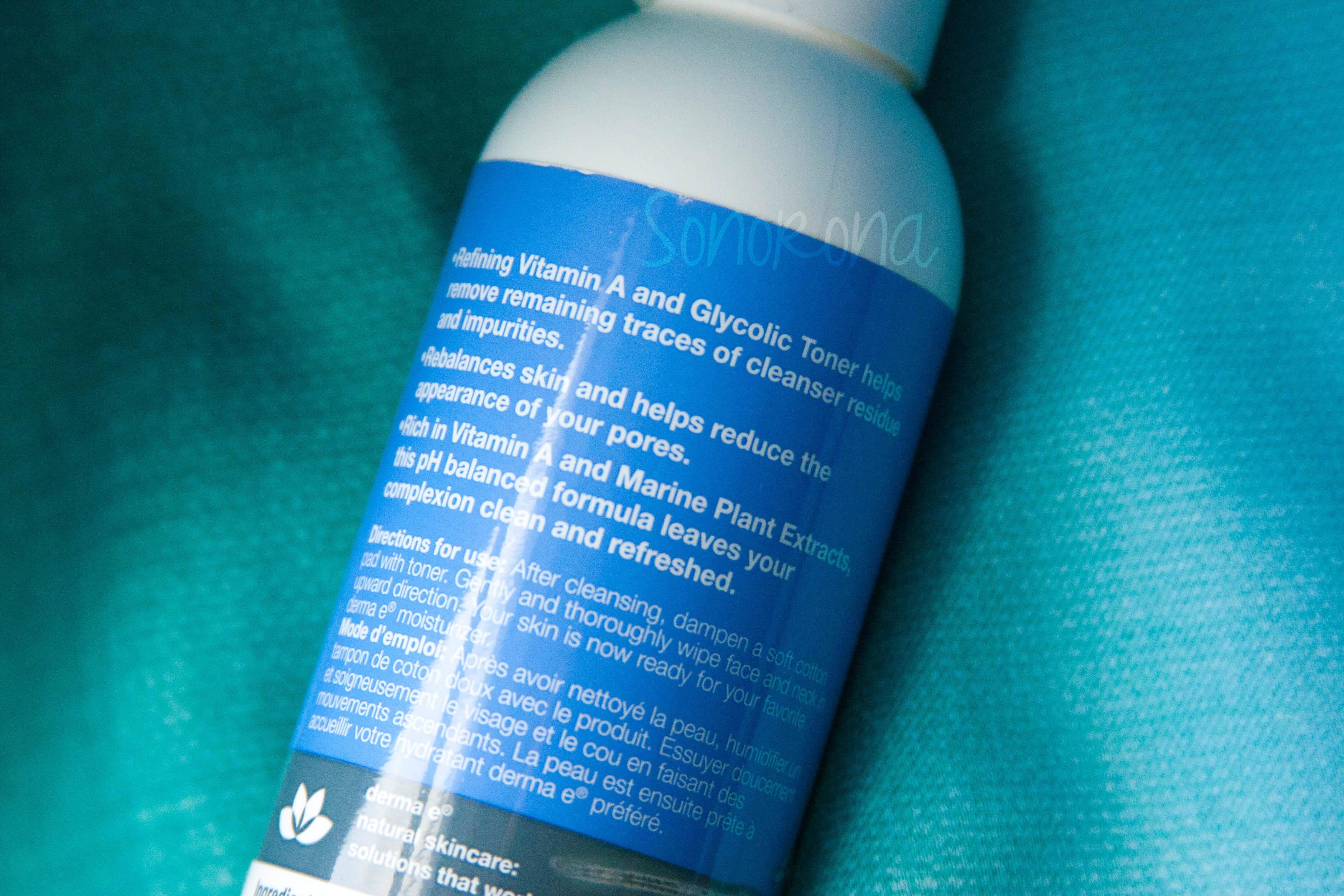 Derma e | Refining vitamin A and Glycolic Toner