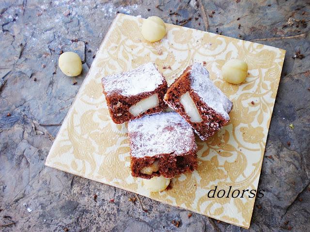 Brownie de nueces de macadamia