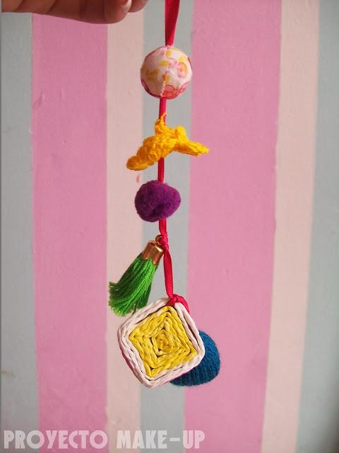 D.I.Y. Borla decorativa super colorida.