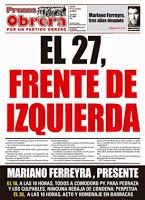 El 27, FRENTE DE IZQUIERDA