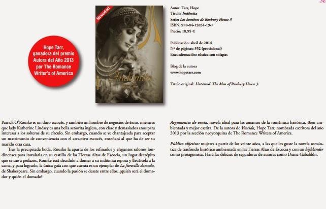 Novedades para el 2014: Libros de Seda