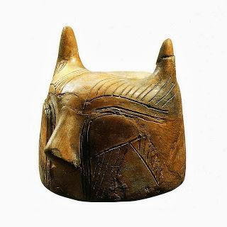 Cabeza de gato (era Neolítica)Elaborada en terracota en e...